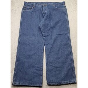 Smith's Workwear Straight Jeans Mens 42x30 Blue Denim Stretch Comfort Streetwear